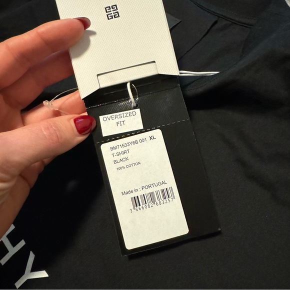 NWT GIVENCHY Reverse oversized t-shirt cotton black $550 - Picture 9 of 16